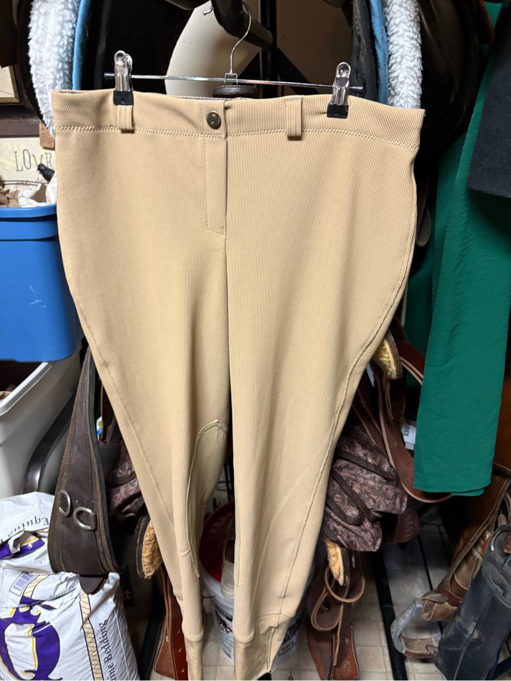 Women's Tan Riding Breeches - Classic Equestrian Fit